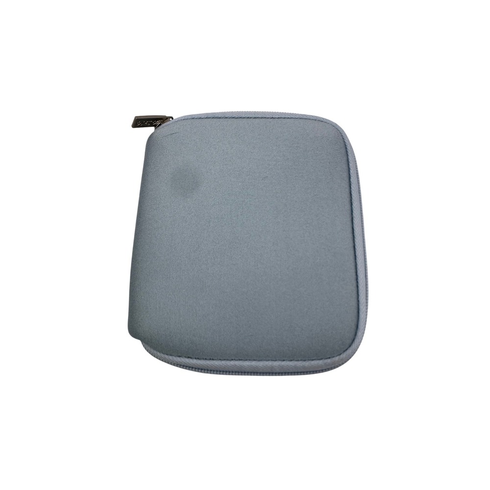 Mosiso Light Blue‎ Padded Tech Accessory Case Zippered Faux Fur Lining Neutral
